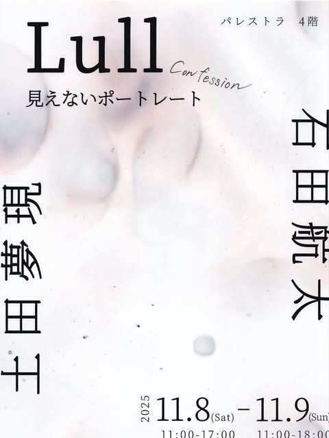 「Lull Confession 見えないポートレート」のポスター